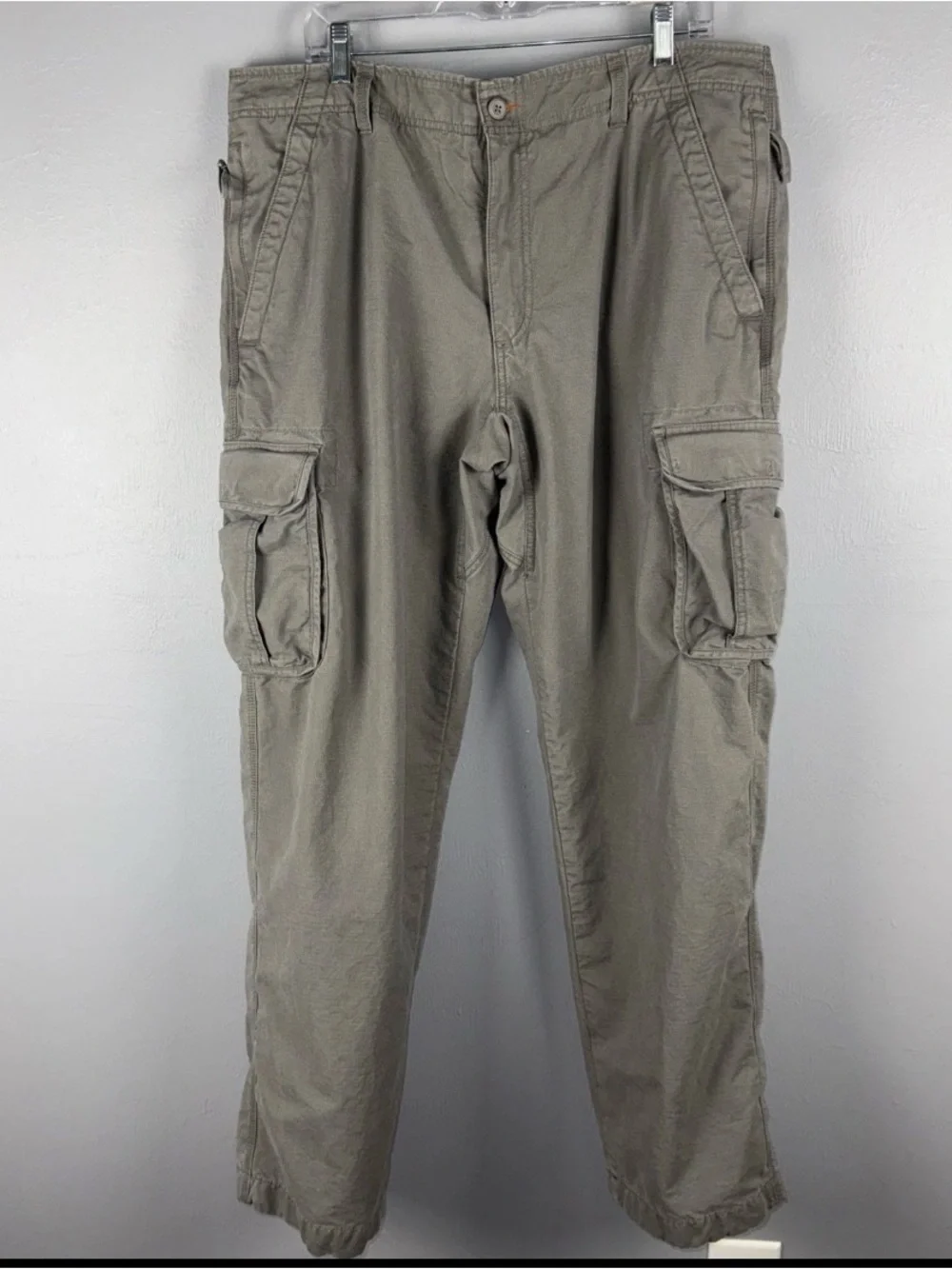 L.L Bean Lined Pants 38x34 (*actual 38x33) Gray Ripstop Utility Tactical Cargo